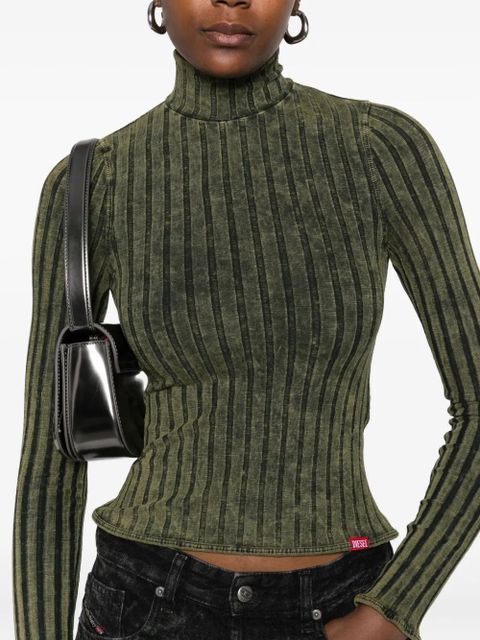 Diesel T-Clawa ribbed long-sleeve t-shirt - Green