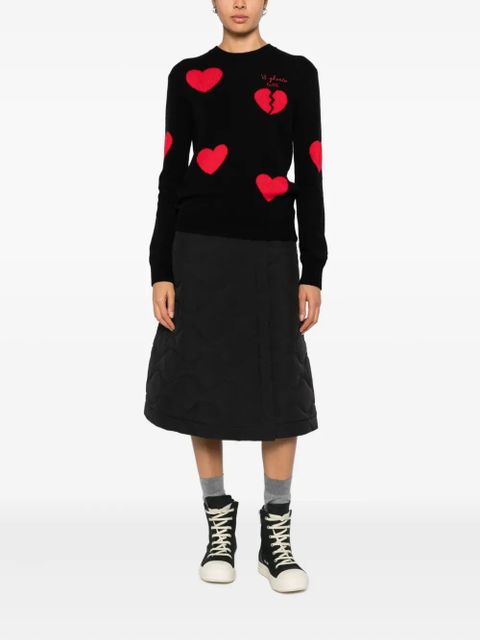 MC2 Saint Barth New Queen heart-motif embroidered sweater - Black - zdjęcie produktu nr 2