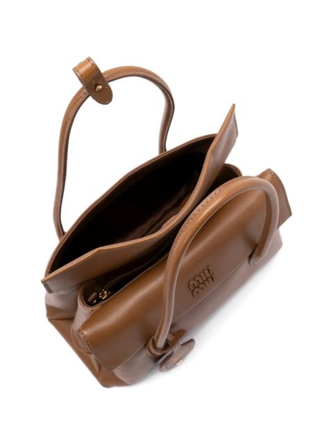 Miu Miu Solitaire top-handle tote bag - Brown