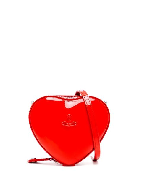 Vivienne Westwood mini heart patent crossbody bag - Red - zdjęcie produktu nr 1