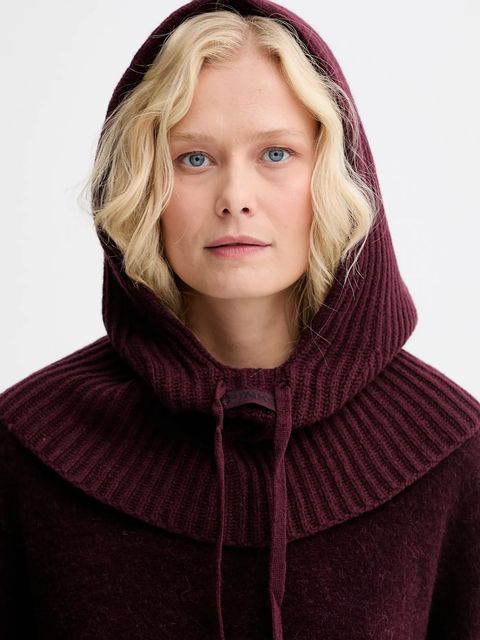 Pinko kominiarka wełniana kolor bordowy 104494 A2Z1