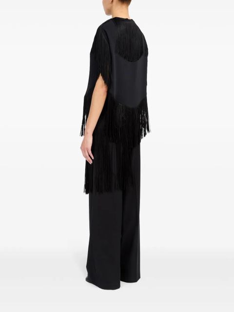 MM6 Maison Margiela fringed top - Black