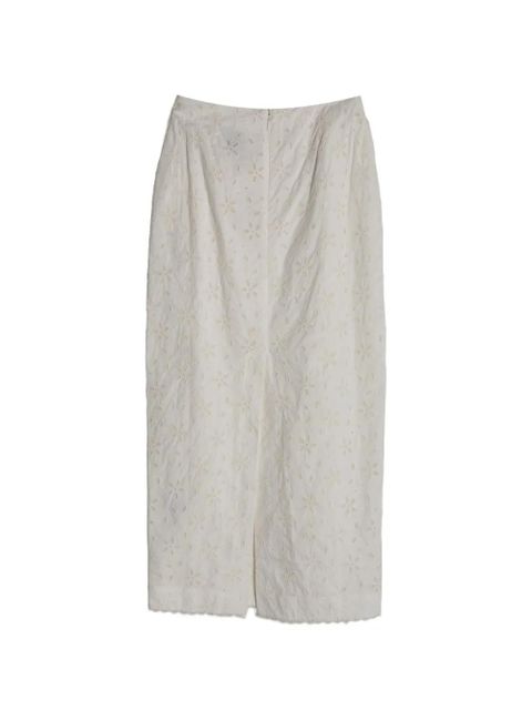 Posse Salma floral column mid skirt - White - zdjęcie produktu nr 2
