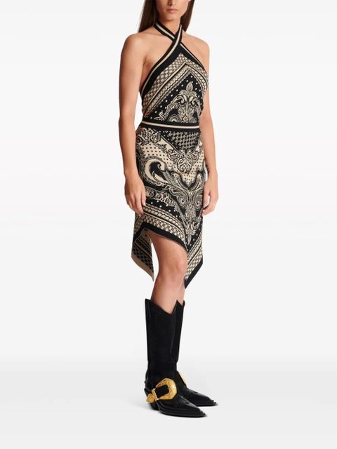Balmain halterneck knitted midi dress - Black - zdjęcie produktu nr 2