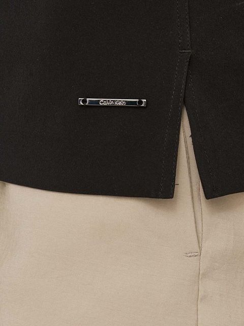 Calvin Klein bluzka damska kolor czarny gładka
