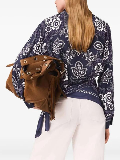 Maje printed shirt - Blue