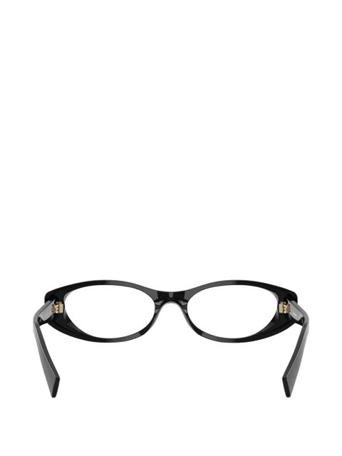 Miu Miu Eyewear geometric-frame glasses - Black