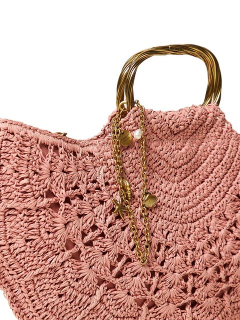 TWINSET woven-construction clutch bag - Pink