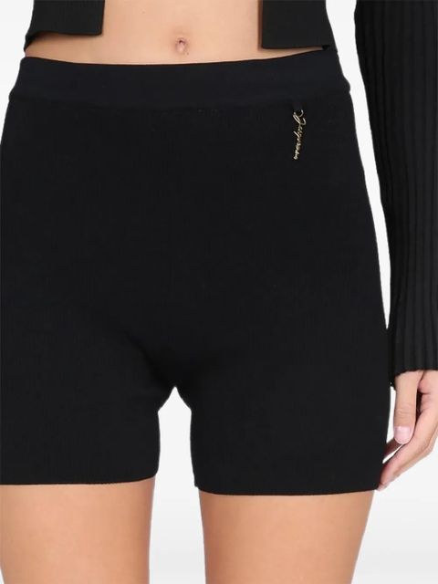 Jacquemus ribbed-knit shorts - Black - zdjęcie produktu nr 2