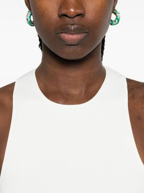 St. Agni ribbed-knit cami top - White