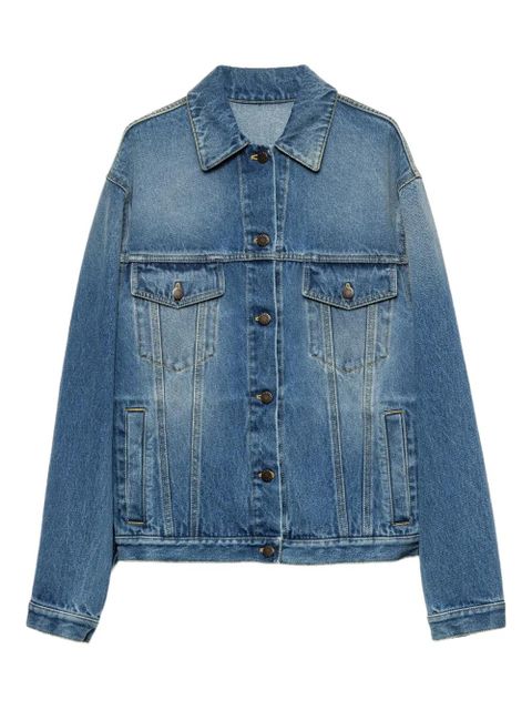 Prada denim blouson jacket - F0V3N LIGHT BLUE - zdjęcie produktu nr 1