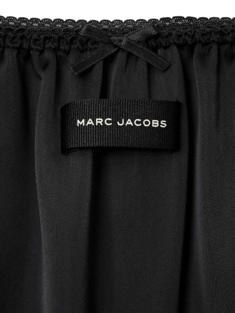 Marc Jacobs lace-detail slip midi skirt - Black