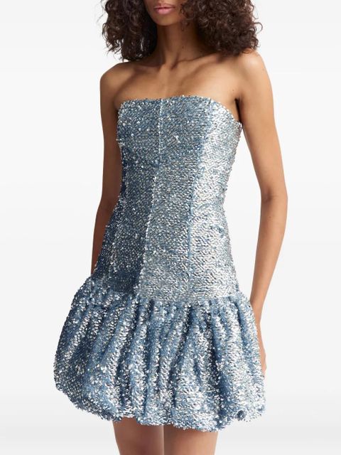 16Arlington Garance sequinned mini dress - Silver