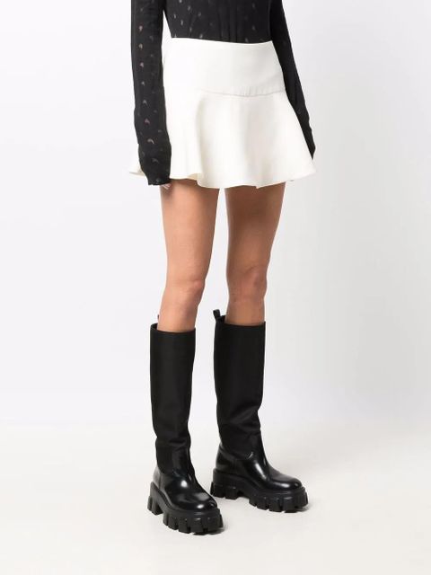 Valentino Garavani flared-effect mini skort - Neutrals