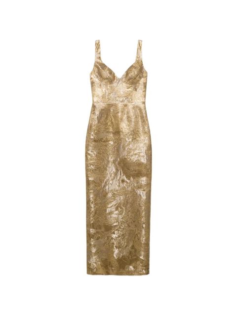Simkhai Viella bustier maxi dress - Gold - zdjęcie produktu nr 1
