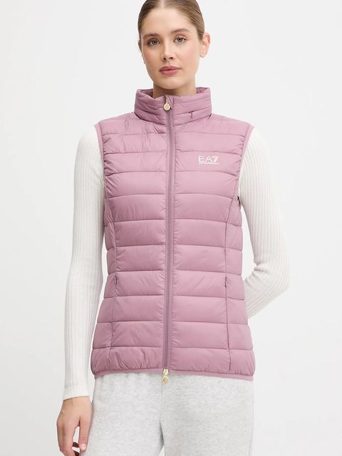 EA7 Emporio Armani bezrękawnik kolor różowy przejściowy AF12477.7W000472 - zdjęcie produktu nr 1