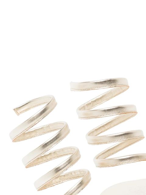 Ancient Greek Sandals Ofis ankle-wrap sandals - Gold