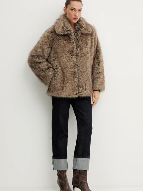 Liu Jo płaszcz kolor zielony MF5232 E1095