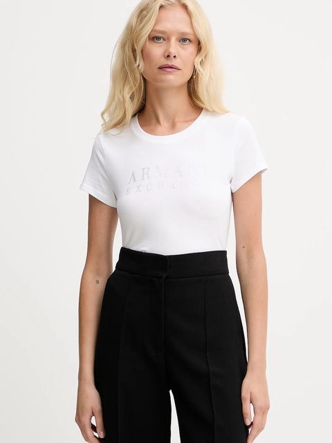 Armani Exchange t-shirt damski kolor biały XW001349 AF17173 - zdjęcie produktu nr 1
