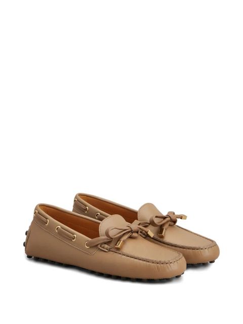 Tod's bow-detail loafers - Neutrals