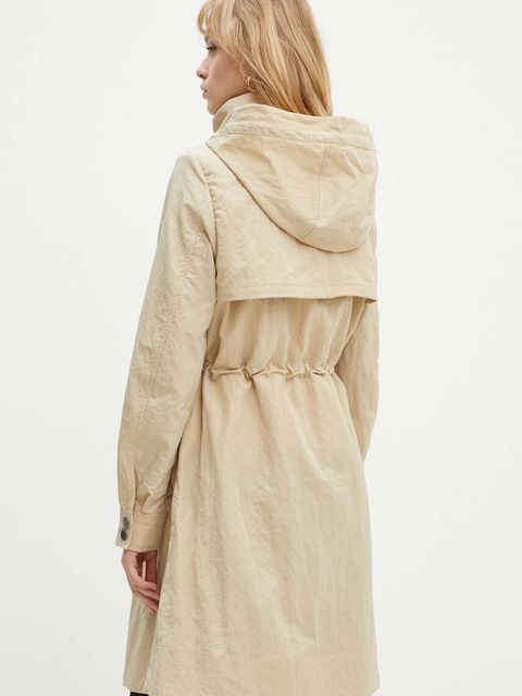 Guess kurtka NATASHA damska kolor beżowy przejściowa W4YL24 WGAW2