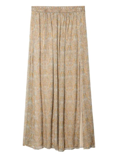 Zadig&Voltaire Jady paisley-print maxi skirt - Neutrals - zdjęcie produktu nr 1