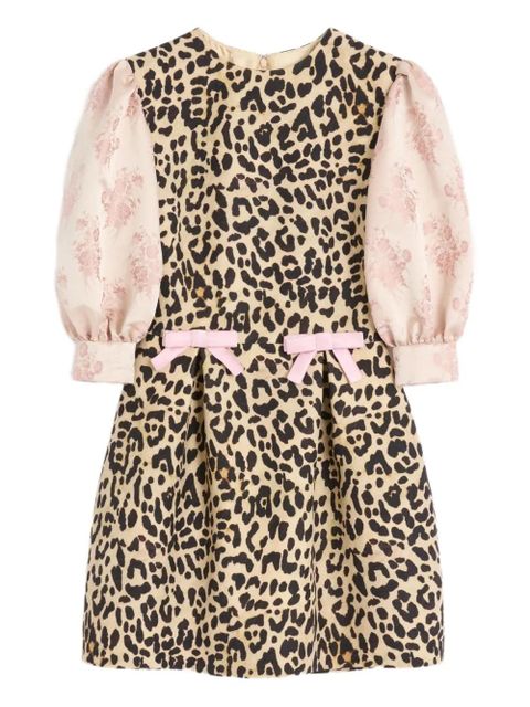 Valentino Garavani leopard-print mini dress - Neutrals