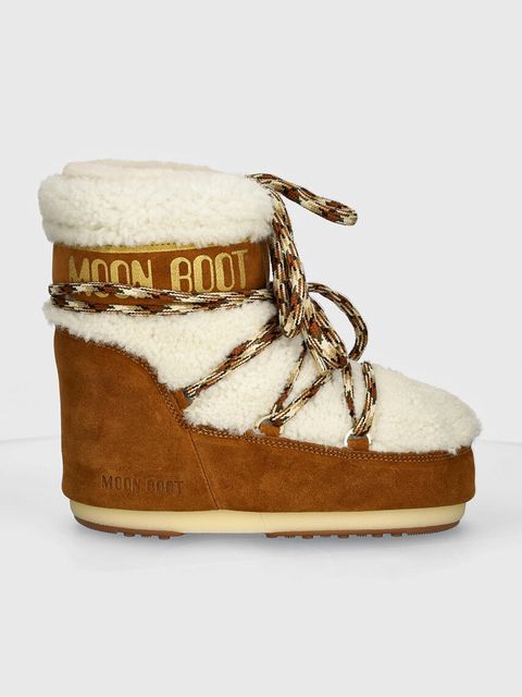 Moon Boot śniegowce zamszowe MB ICON LOW SHEARLING - zdjęcie produktu nr 2