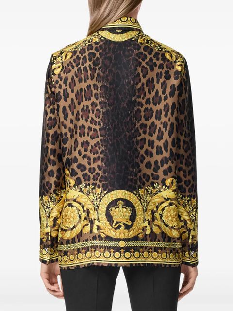 Versace Wild Barocco silk shirt - Black - zdjęcie produktu nr 2