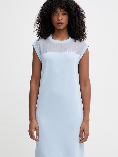 Karl Lagerfeld sukienka z wiskozą - zdjęcie produktu nr 2