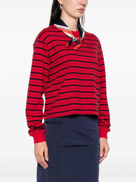 PINKO striped cotton top - Red