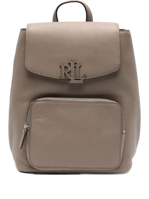 Lauren Ralph Lauren logo-plaque backpack - Neutrals - zdjęcie produktu nr 1