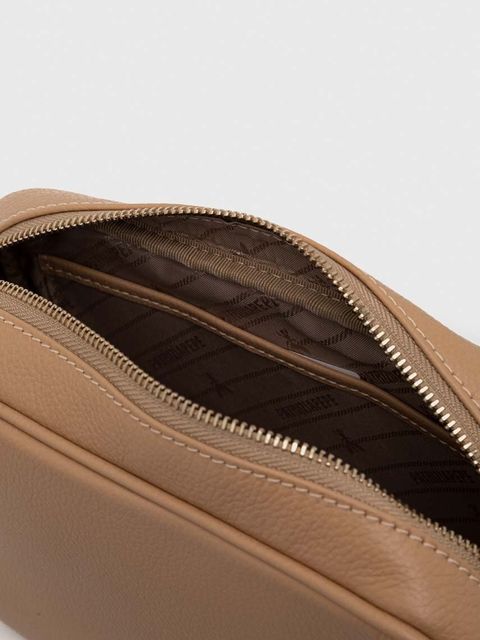 Patrizia Pepe torebka skórzana kolor beżowy CB8985 L001