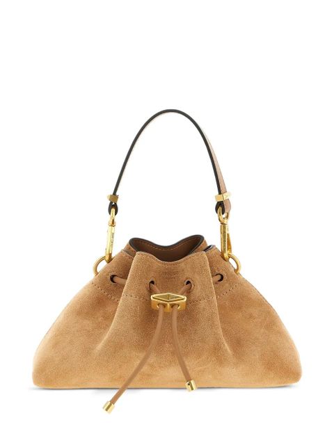 Jimmy Choo small suede shoulder bag - Brown