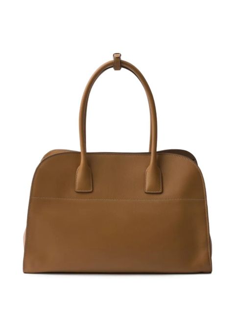 Prada large leather tote bag - Brown