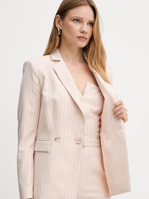 Morgan marynarka VIVI.F kolor beżowy dwurzędowa wzorzysta VIVI.F