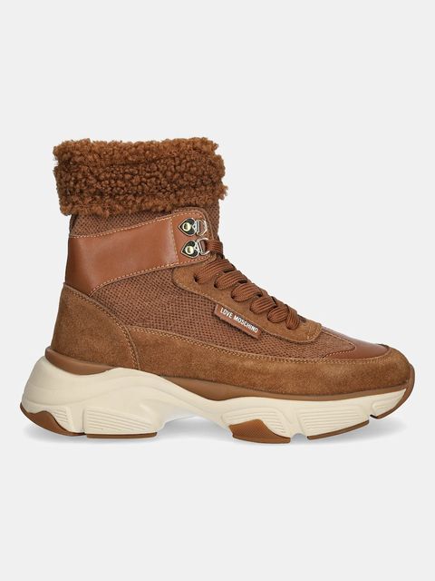 Love Moschino sneakersy damskie kolor brązowy JA15366G0NIY721A - zdjęcie produktu nr 2