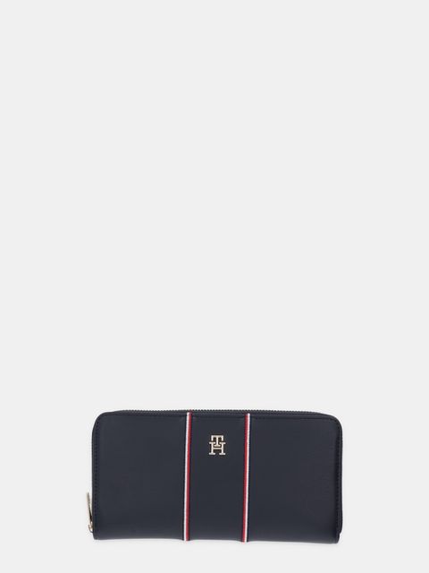 Tommy Hilfiger portfel damski kolor granatowy AW0AW18033 - zdjęcie produktu nr 1