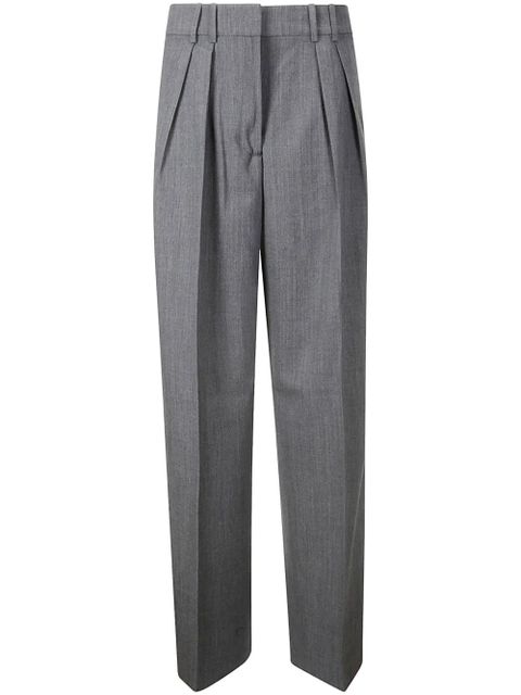 Róhe pleated slim-fit trousers - Grey - zdjęcie produktu nr 1