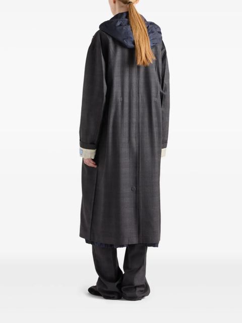 Prada single-breasted wool coat - Grey