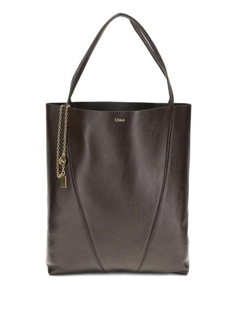 Chloé maxi chain-large tote bag - Brown - zdjęcie produktu nr 1