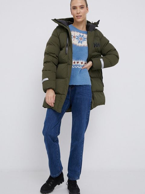 Helly Hansen Kurtka damska kolor zielony zimowa 53205-692 - zdjęcie produktu nr 1