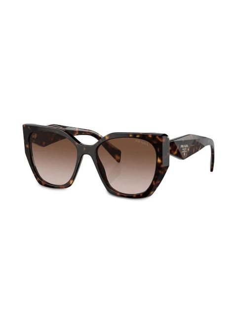 Prada Eyewear logo tortoiseshell-frame sunglasses - Green - zdjęcie produktu nr 2