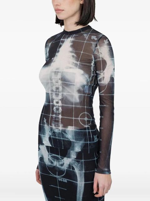 Jean Paul Gaultier Squeletor mesh top - Black - zdjęcie produktu nr 2