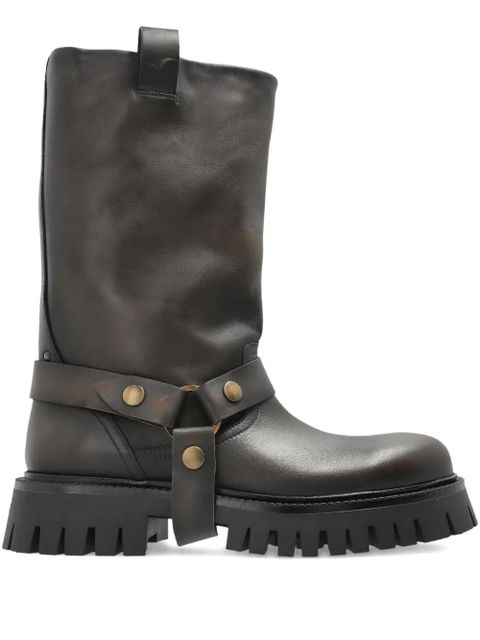 Golden Goose Kurt Chunky buckle-strap leather boots - Brown - zdjęcie produktu nr 1