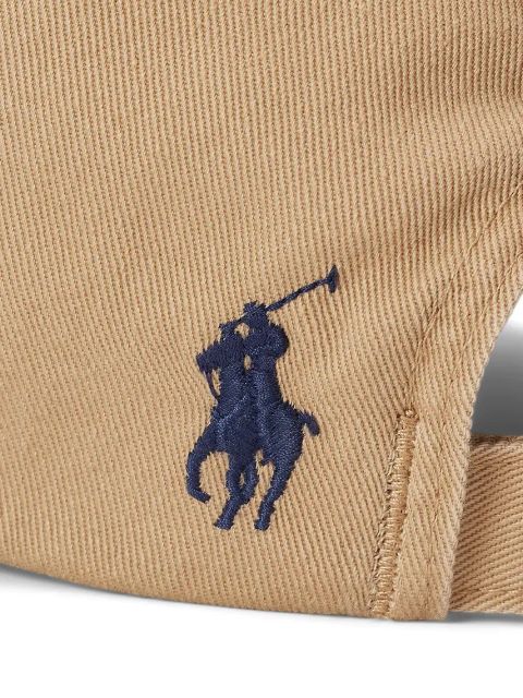 Polo Ralph Lauren czapka z daszkiem bawełniana kolor beżowy gładka 211967360