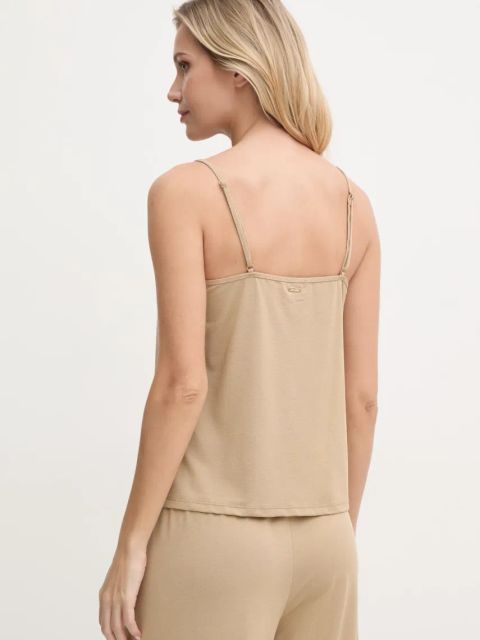United Colors of Benetton top piżamowy kolor beżowy 3NYW3H00G