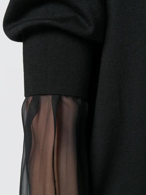 Givenchy deep v-neck top - Black