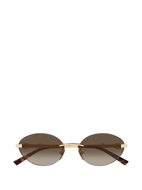 Gucci Eyewear round-frame sunglasses - Gold - zdjęcie produktu nr 1