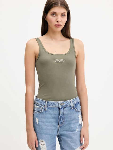 Guess Jeans top kolor zielony W5YP35 KA0H1